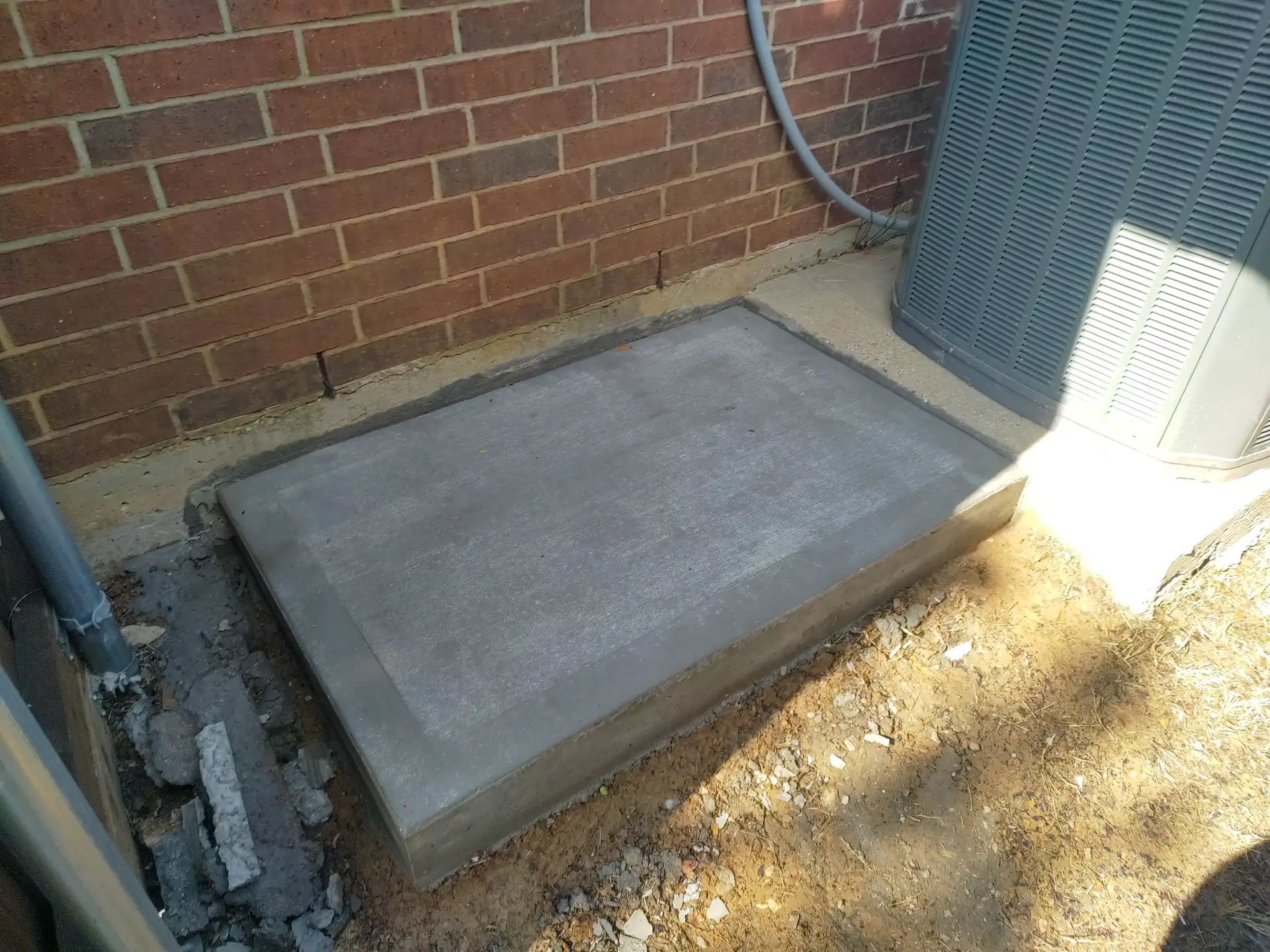 Hvac Equipment Concrete Pad Installation