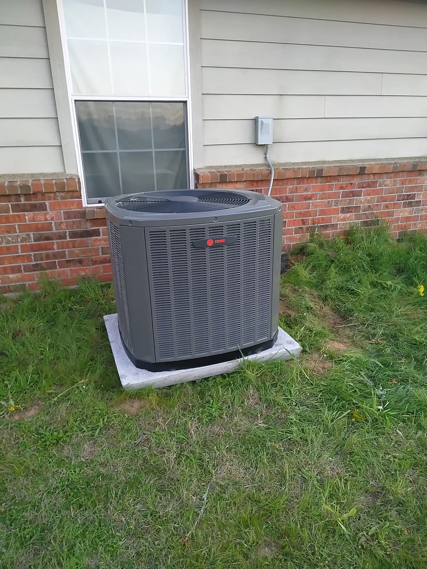 New Trane Ac Condenser After Replacement