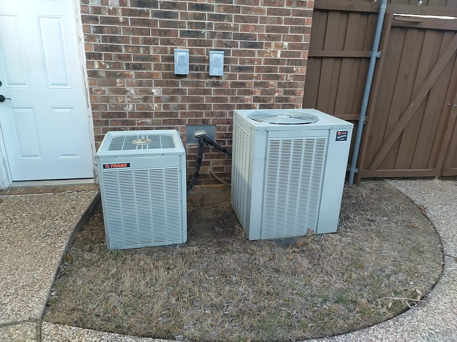 Old Dual Trane Ac Condensers