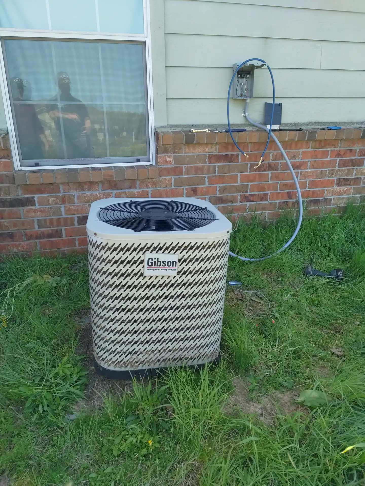 Old Gibson Ac Condenser Before Replacement